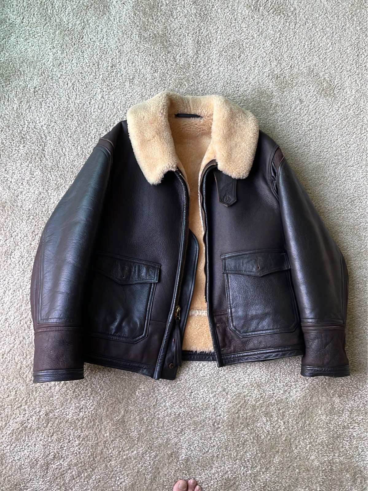 Wwii heavy Leather bomber Jacket