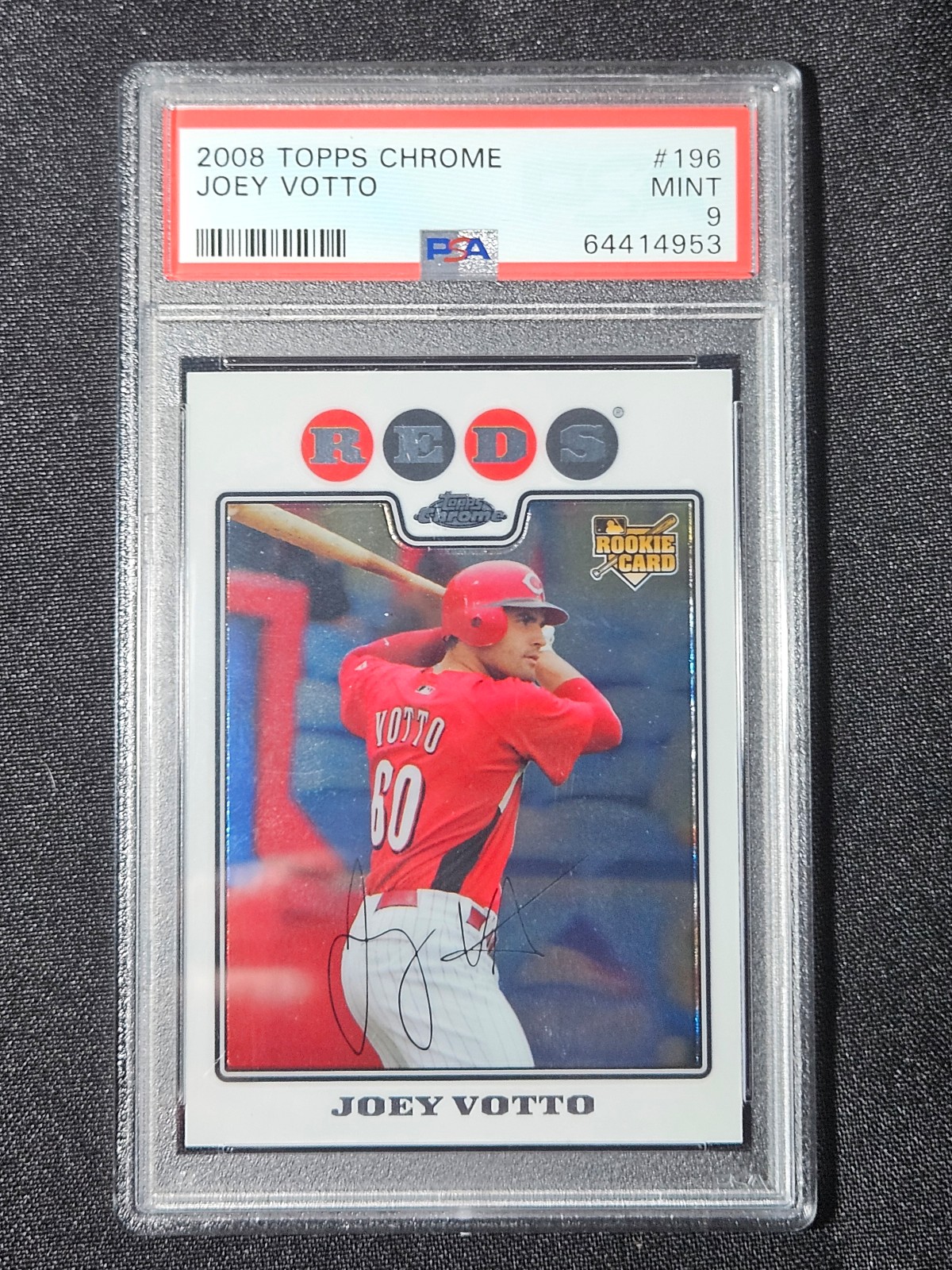 2008 Topps Chrome Joey Votto RC Rookie Card PSA 9