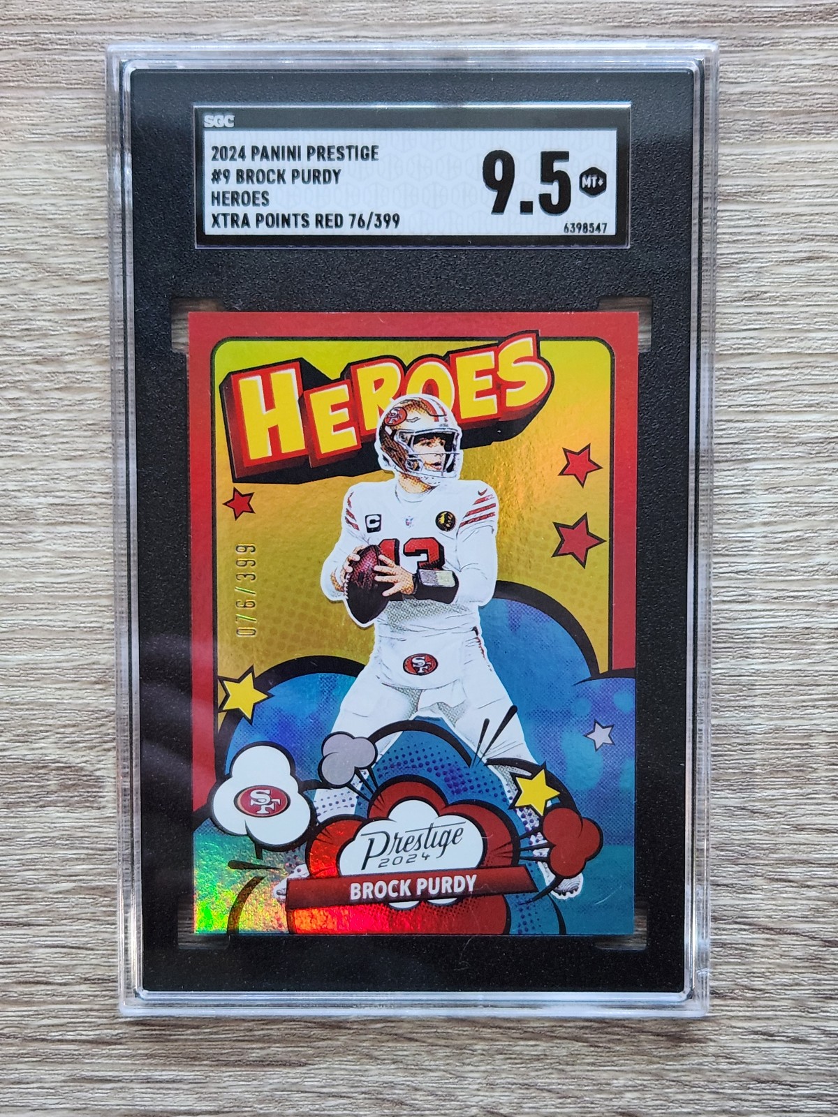 Brock Purdy Heroes /399 SGC GRADED 9.5