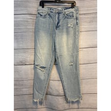 Pistola Light Wash Distressed High-Waisted Jeans Size 30