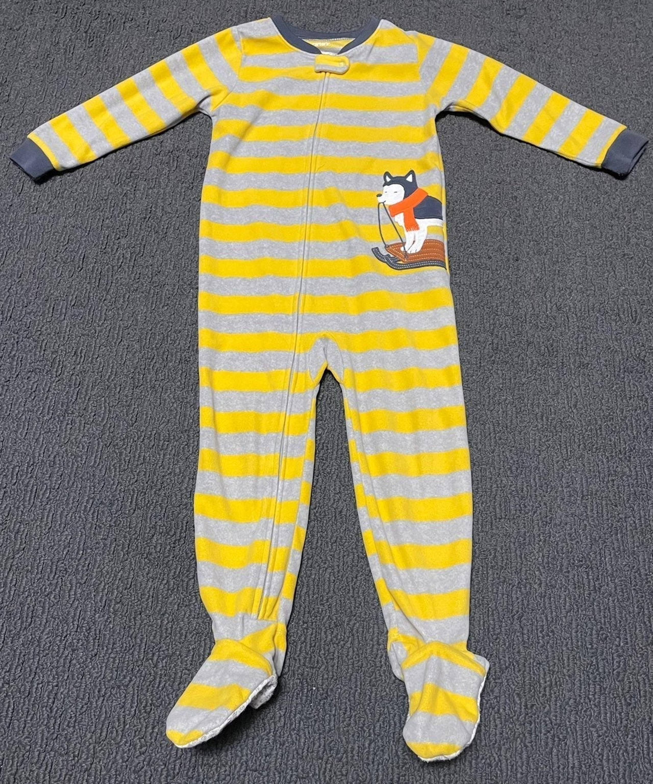 Carter's Boys Toddler Husky Dog Onesie Footie Pajama