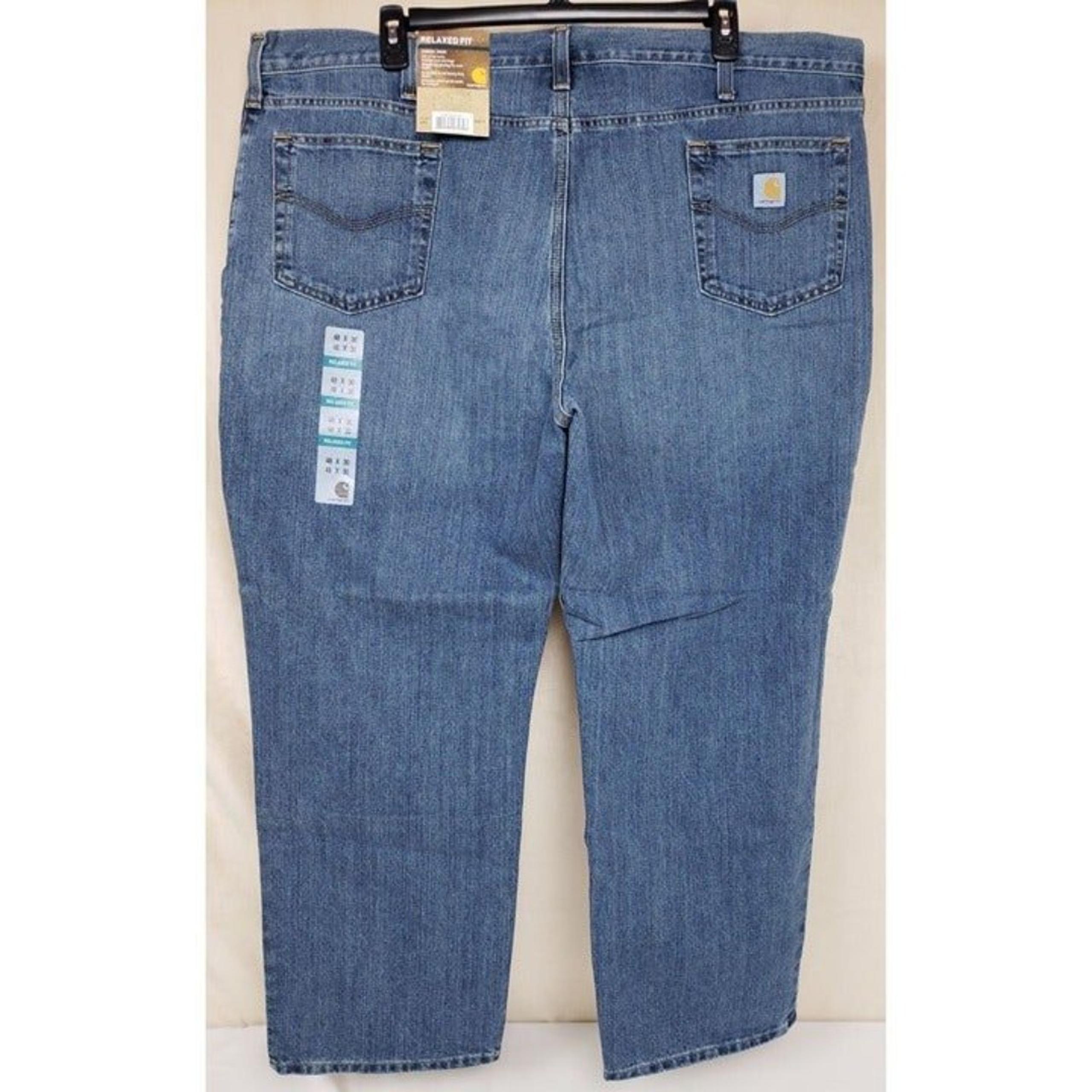 Carhartt Men's 48x30 Holter Jean Relaxed Fit Frontier Blue Denim 101483 980