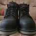 Avenger 6-inch Wedge Carbon Toe Waterproof Black Work Boots - A7502 Men Size 11