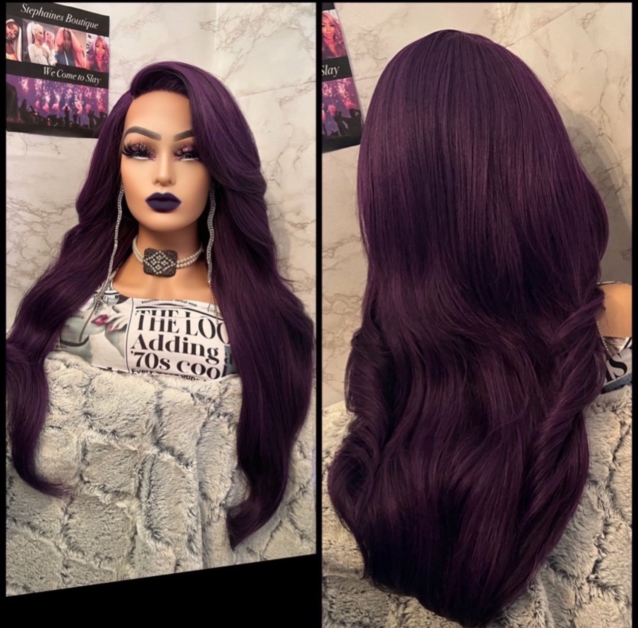 Human Hair blended Lace Front Wig