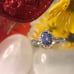 14 karat white gold Tanzanite dia. Ring