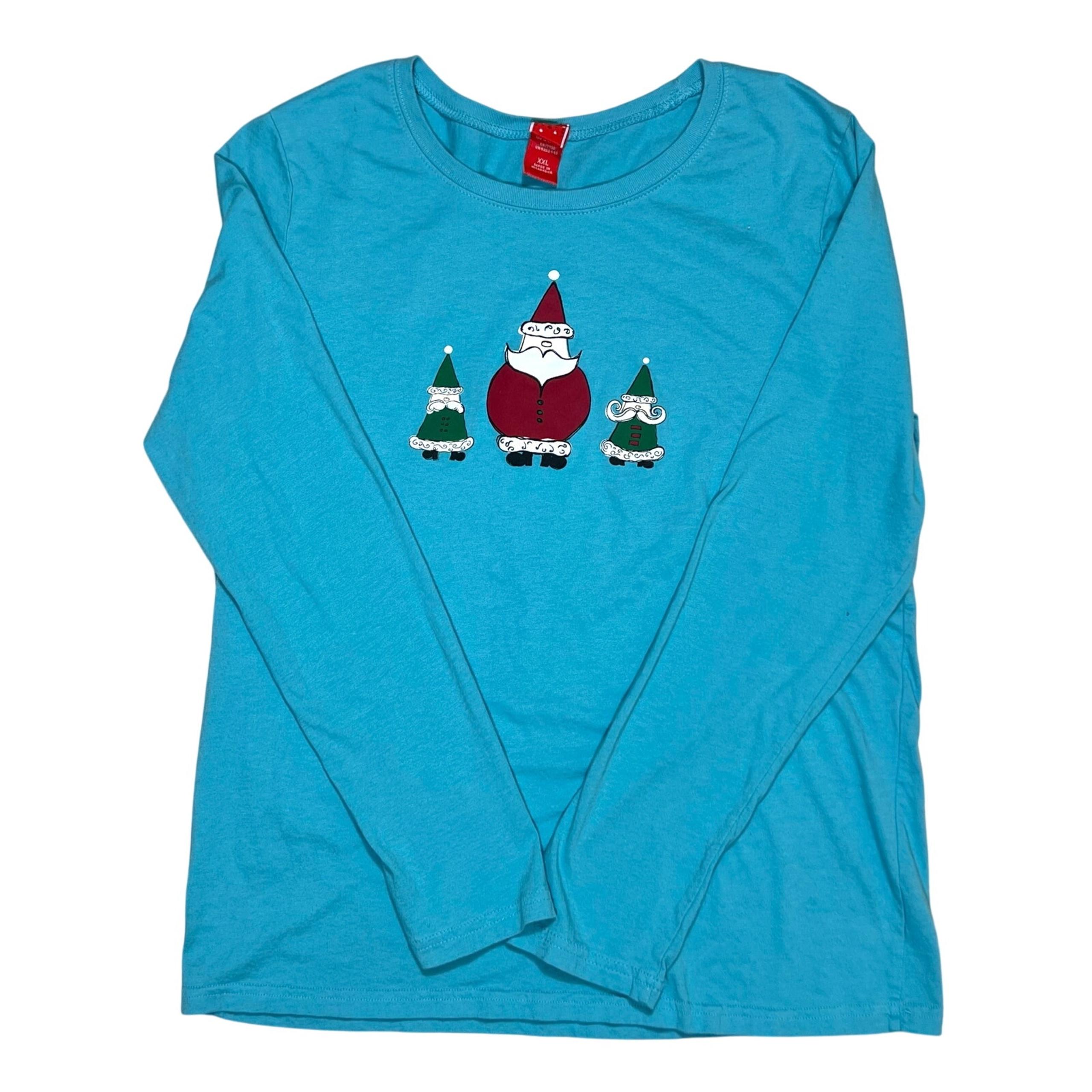 Target Womens Plus Size Holiday Graphic Print Santa T-Shirt XXL