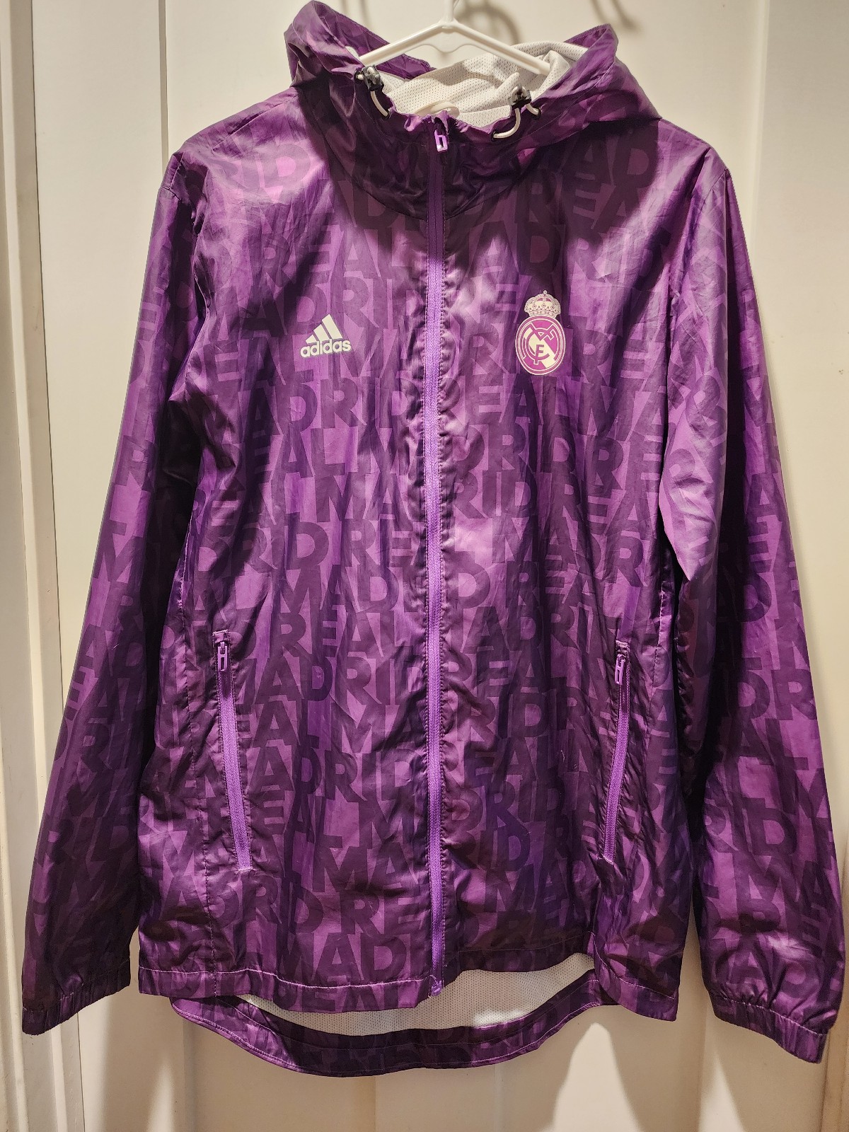 RARE Women's Adidas Real Madrid Zip Up Windbreaker