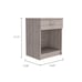Modern Nightstand w/ Drawer & Shelf - Light Gray