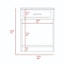 Modern Nightstand w/ Drawer & Shelf - Light Gray