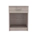 Modern Nightstand w/ Drawer & Shelf - Light Gray