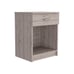 Modern Nightstand w/ Drawer & Shelf - Light Gray