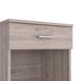 Modern Nightstand w/ Drawer & Shelf - Light Gray
