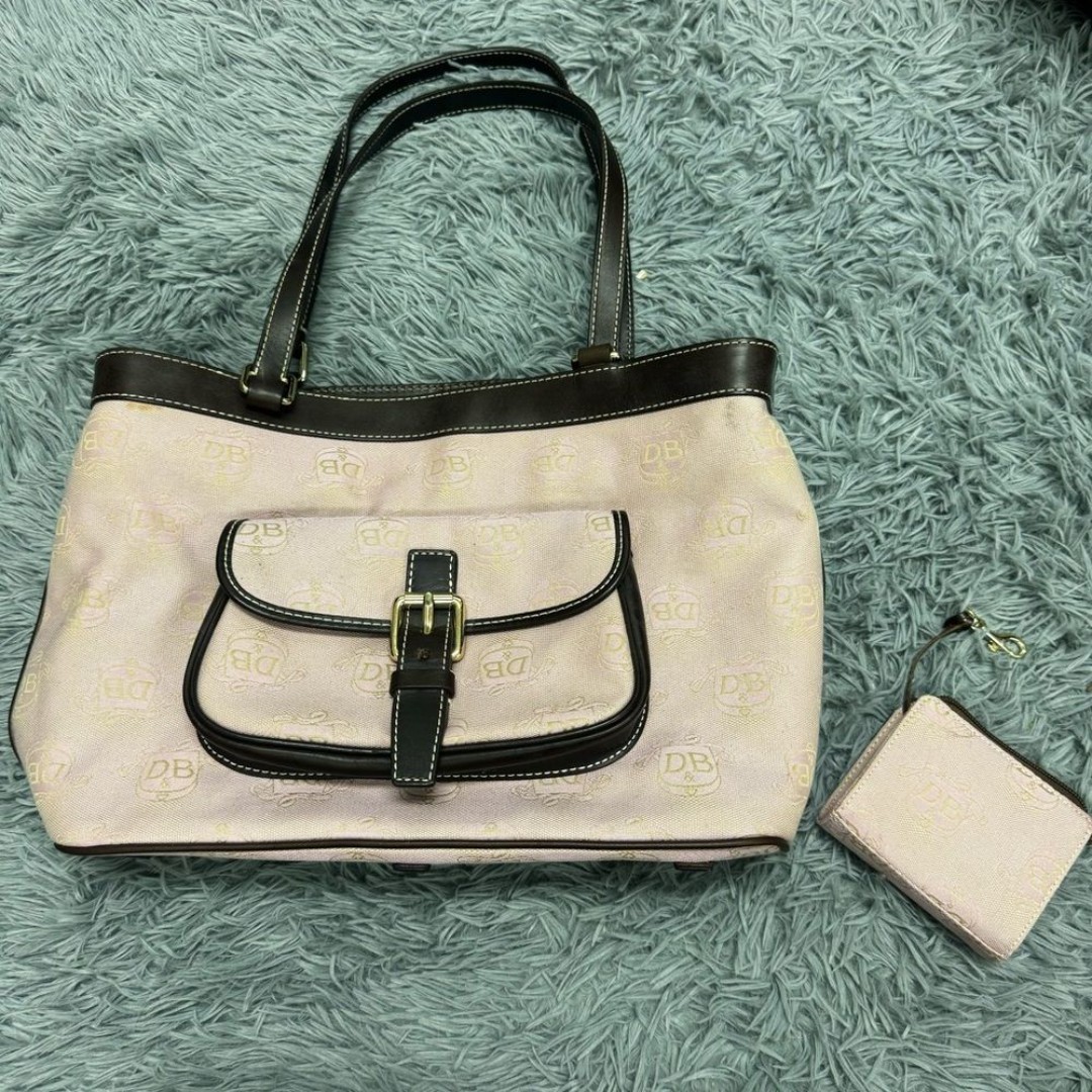 Dooney & Bourke Vintage Light Pink Tote Shoulder Bag