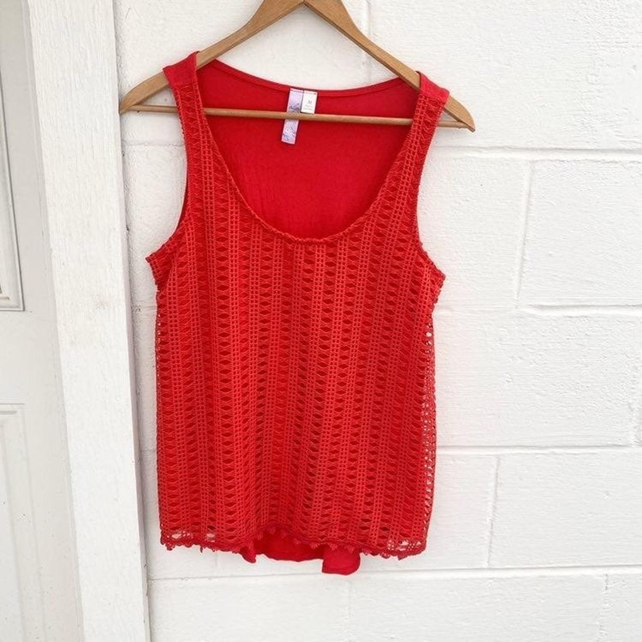 red tank top