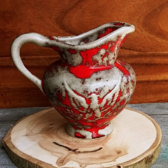 Salt Glazed Pottery Pitcher Vintage