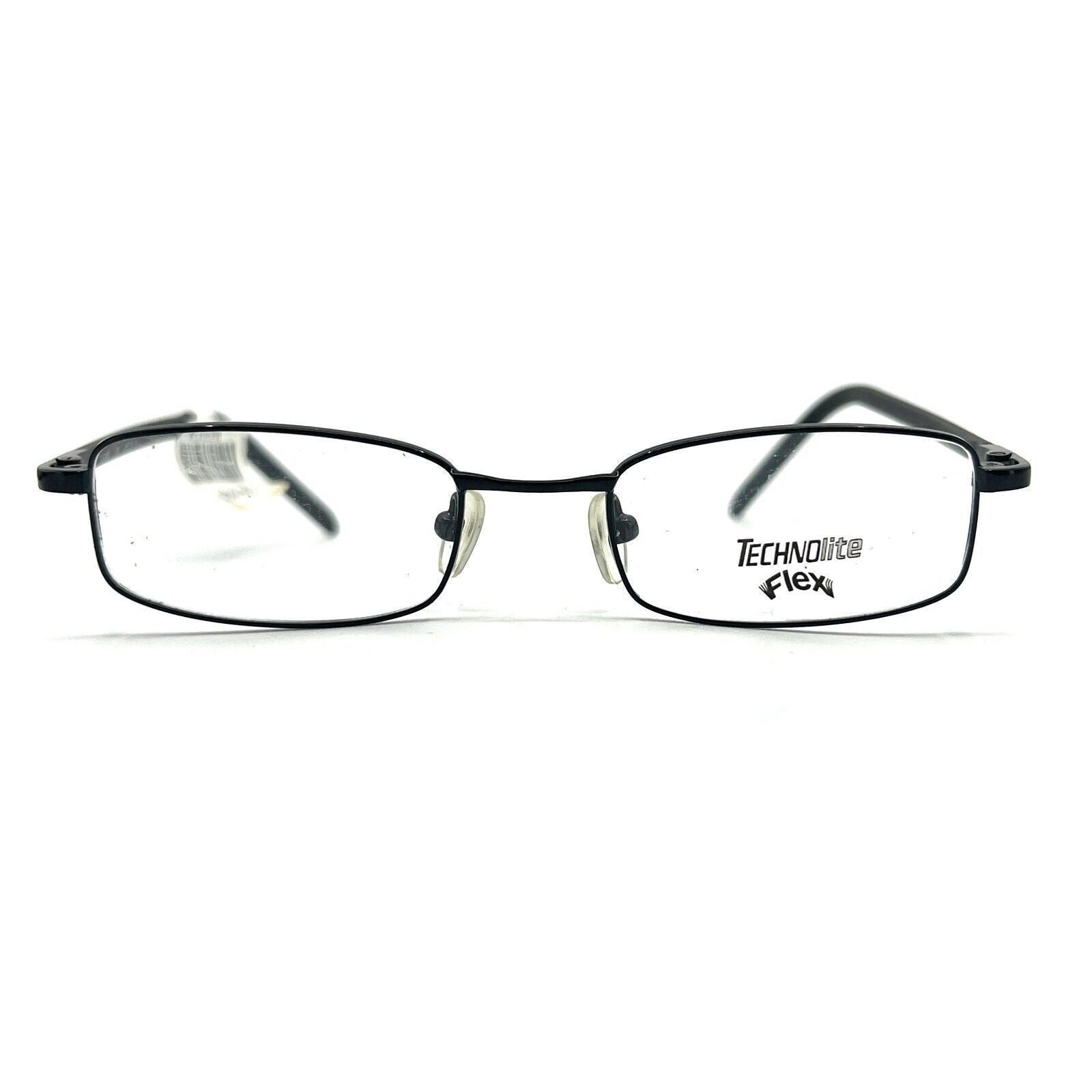 Technolite Flex Kids Eyeglasses Frames TLF 900 BK Black oval 46-18-130