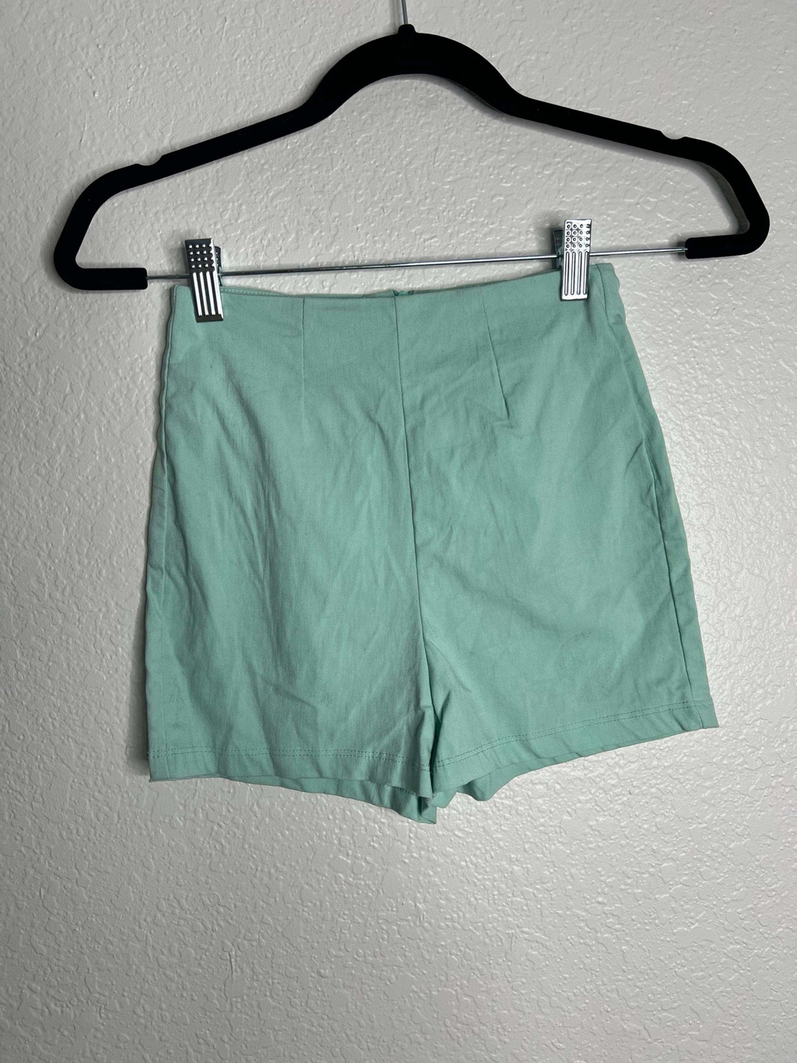 Kirra Mint High Waisted Retro Shorts