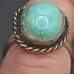 VTG NAVAJO STERLING SILVER TURQUOISE RING #A788