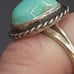 VTG NAVAJO STERLING SILVER TURQUOISE RING #A788