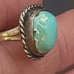 VTG NAVAJO STERLING SILVER TURQUOISE RING #A788