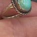 VTG NAVAJO STERLING SILVER TURQUOISE RING #A788