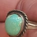 VTG NAVAJO STERLING SILVER TURQUOISE RING #A788