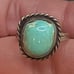 VTG NAVAJO STERLING SILVER TURQUOISE RING #A788