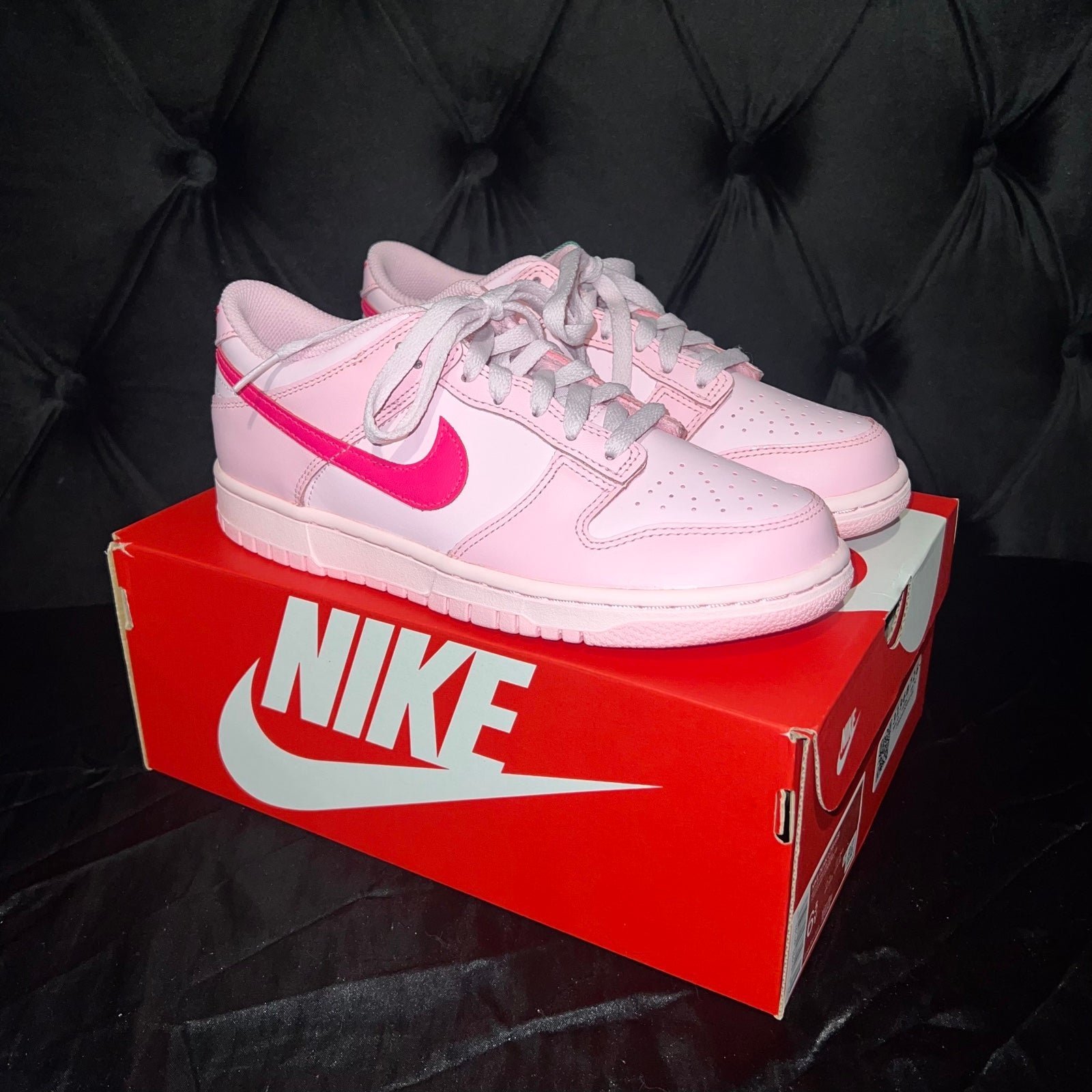 Nike Barbie Dunks (Triple Pink 8 WMNS, 6.5 GS)
