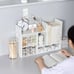 1pc Creative Multi-compartment Desktop Storage Rack, Wooden Multilayer Shelf For