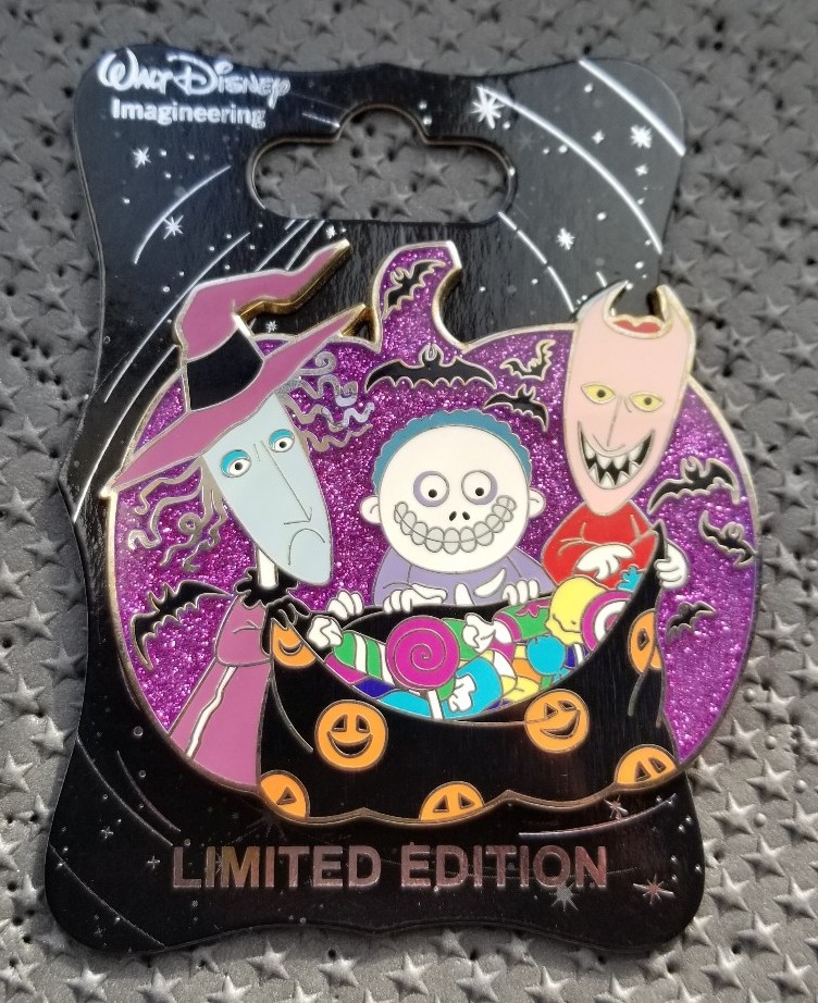 WDI Lock Shock Barrel Nightmare Before Christmas Limited 200 Disney Pin