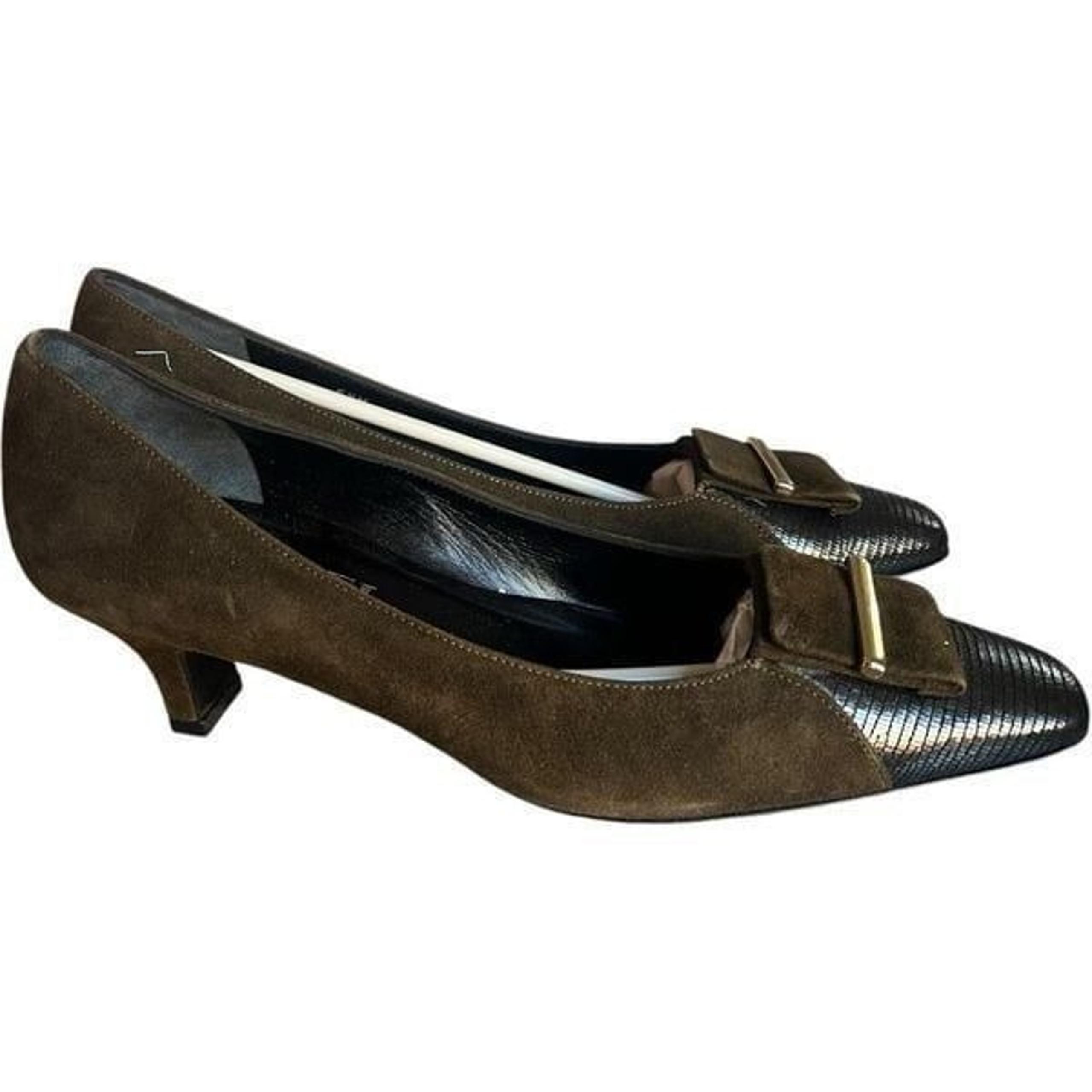 Brand New Amalfi by Rangoni Carrie Pumps Heels in Asfalto Cashmere - Sz 5.5