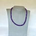 Sterling Silver Amethyst 18 Beaded Necklace SN-3214