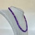 Sterling Silver Amethyst 18 Beaded Necklace SN-3214