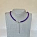 Sterling Silver Amethyst 18 Beaded Necklace SN-3214