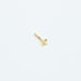 Solid 14kt gold nose piercing with gold butterfly 20gauge New
