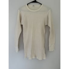 Vintage 60s 70s Thick Heavy Deep North Thermal Long John Underwear Shirt USA L
