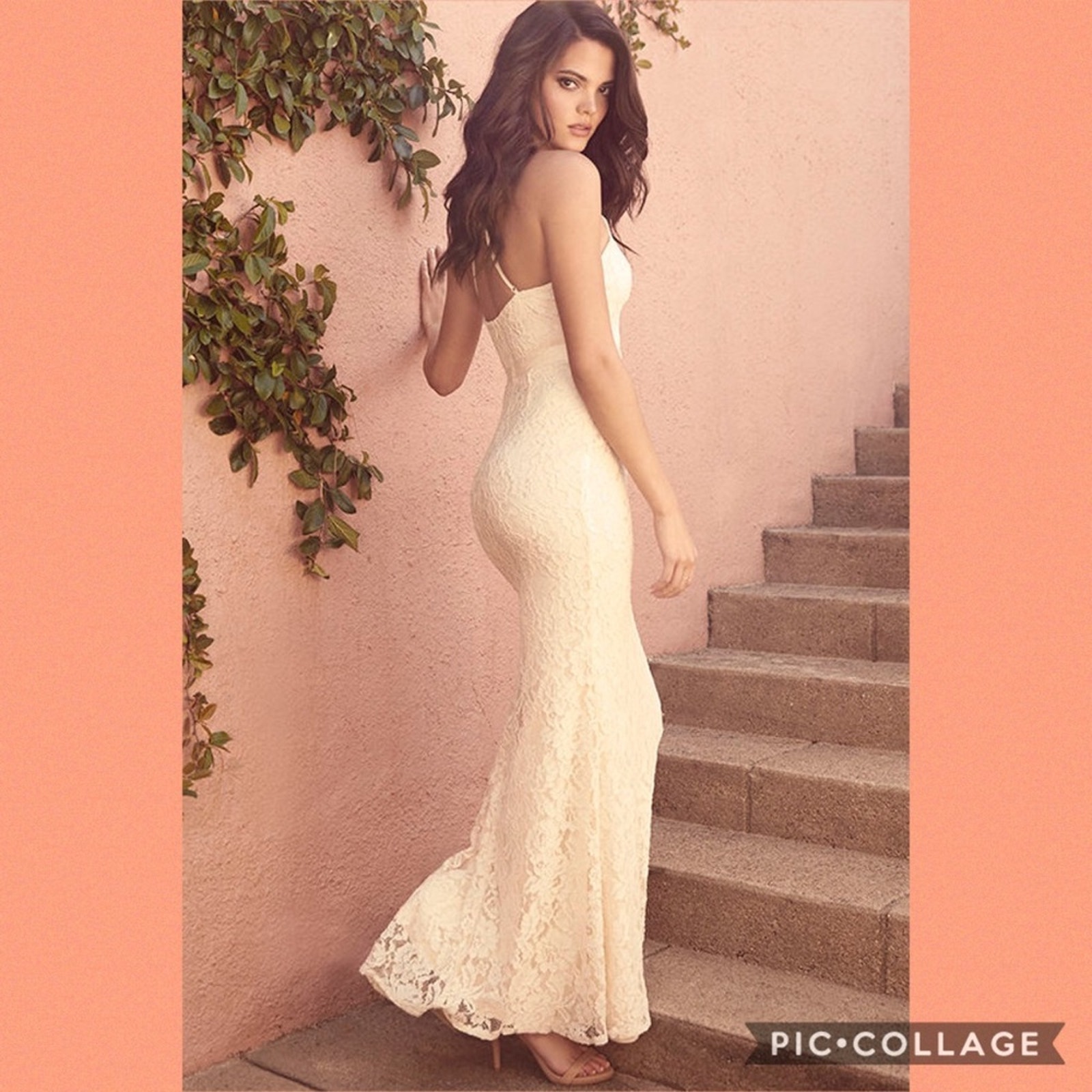 Lulu’s Zenith Cream Lace Maxi Dress 23551 Size SMALL