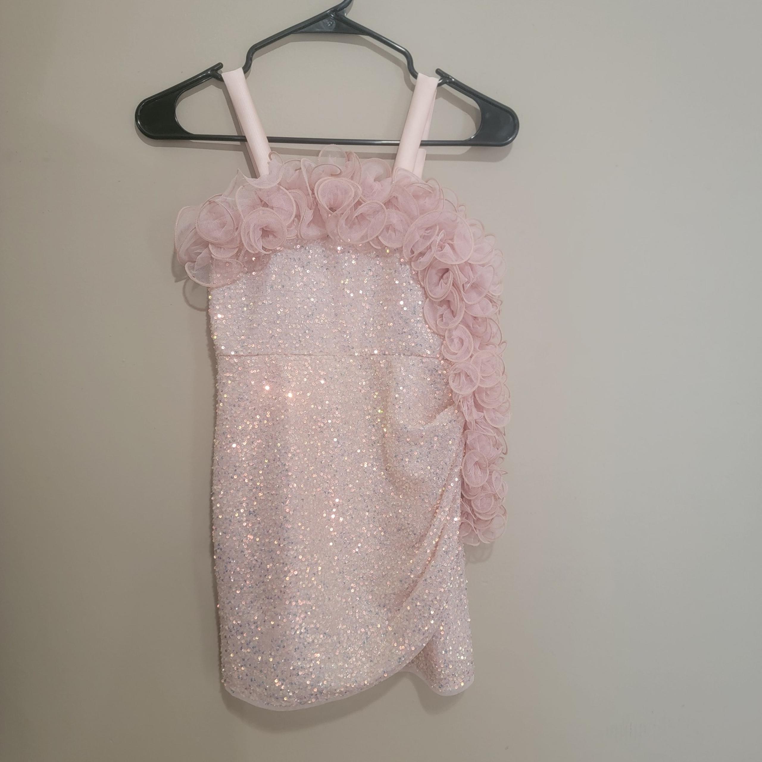 Bonnie Jean Pink Sequins Dress Girls Size 8