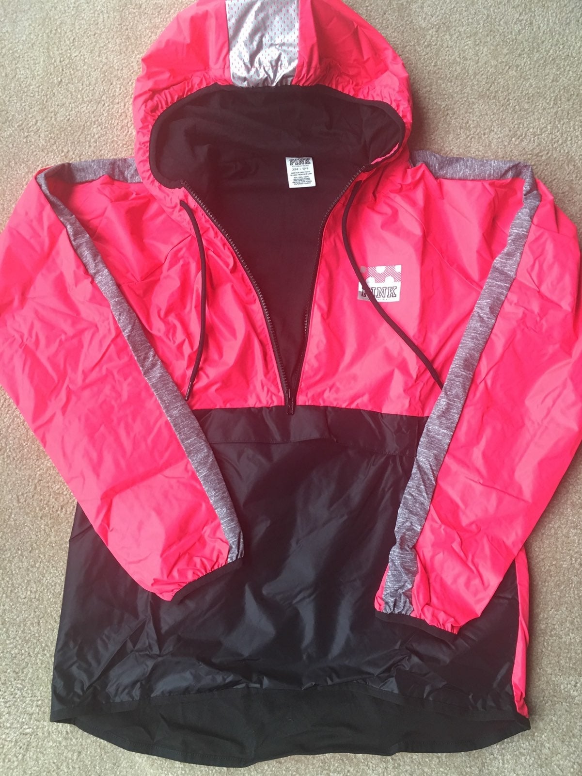 XS/S PINK Anorak HalfZip Hoodie