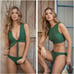 Pilyq PQ Swim NWT Green Keyhole Swim Top // L
