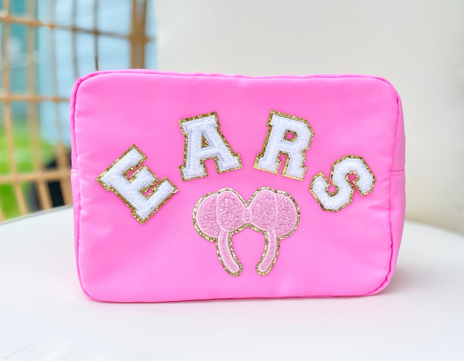 Ears storage bag for Minnie ears, stoney clover Disney, bubblegum nylon pouch
