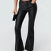 Edikted Faux Leather Flare Leg Pants
