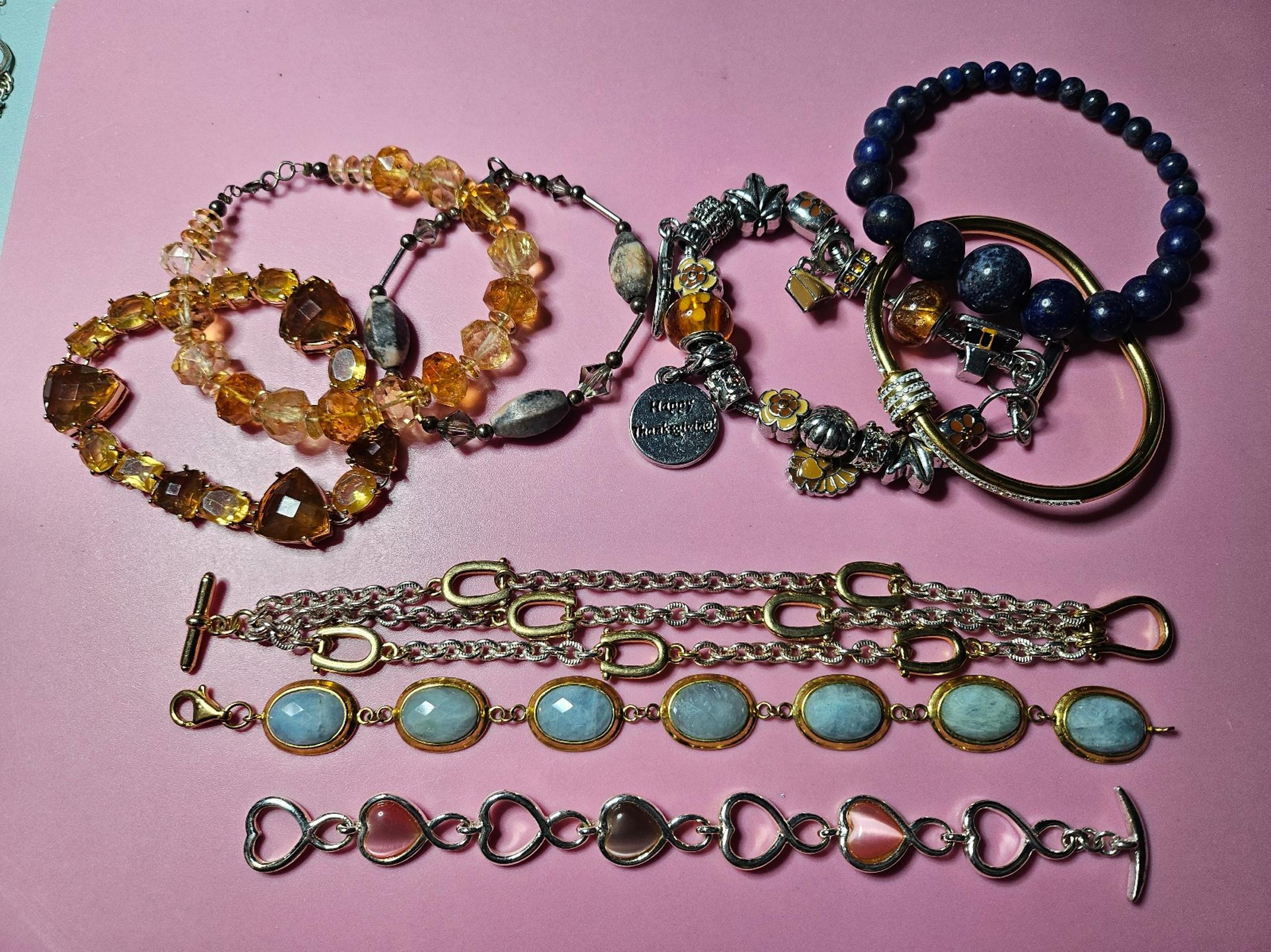 LOT OF COSTUME BRACELETS