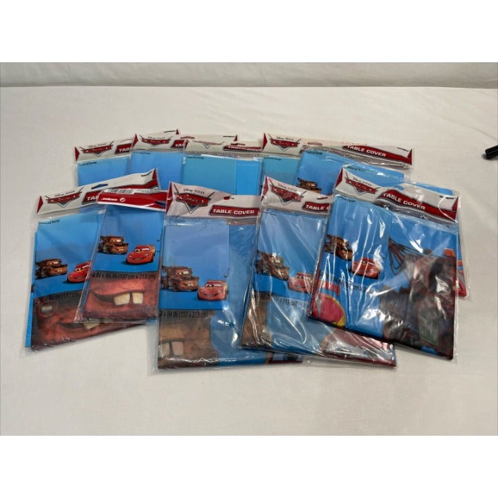 Lot Of 12 DISNEY PIXAR CARS TABLE COVER HALLMARK 54 X 84