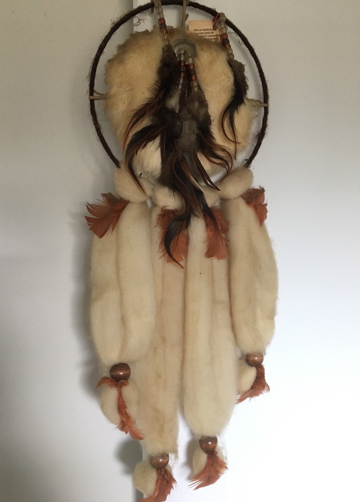 Vintage Native American Dream Catcher Indian Mandella THE SILVER BIRD New Mexico