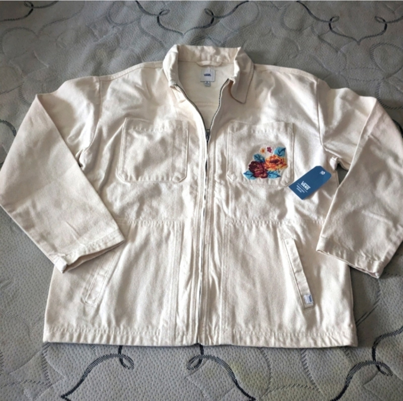 Vans Anaheim Factory Collection Women Medium Needlepoint Jacket Floral 102024