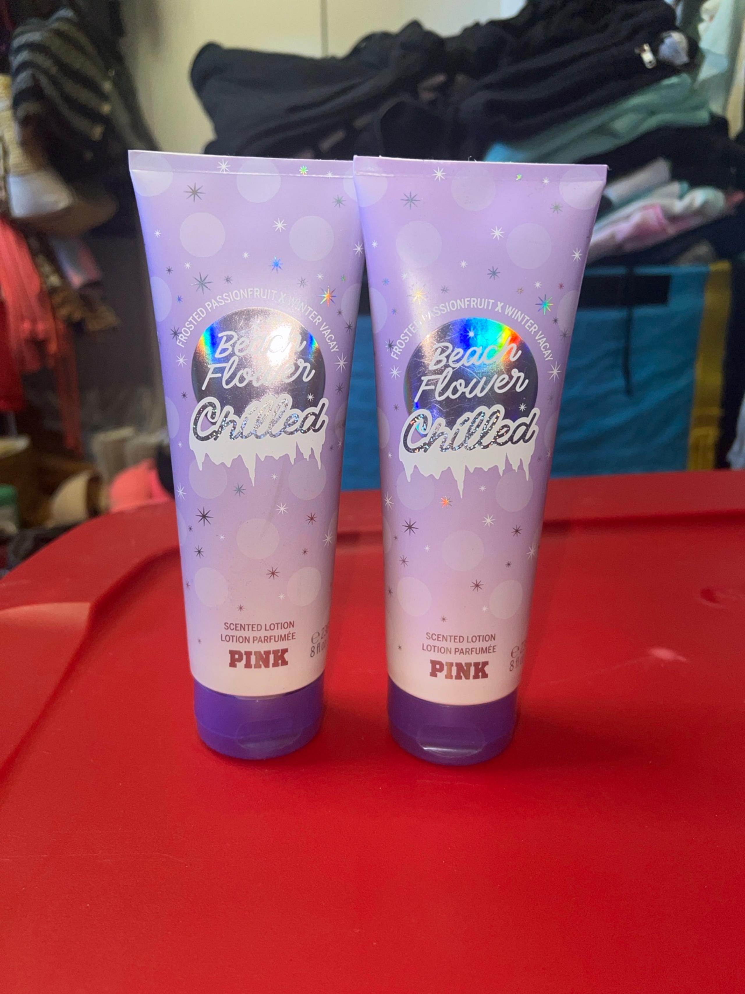 VS PINK beach flower chilled lotions