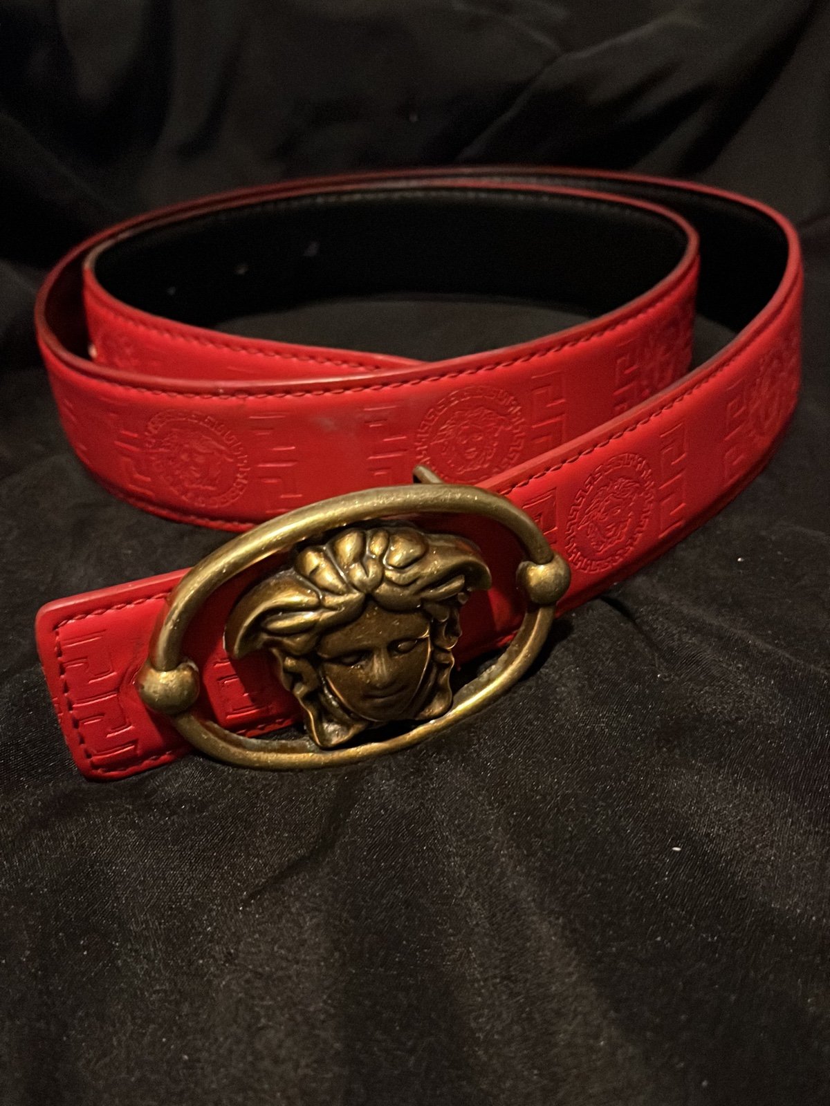Red Versace Belt