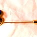 New Antique Very Pretty Blue Enamel Gold Stick Pin Locket Brooch