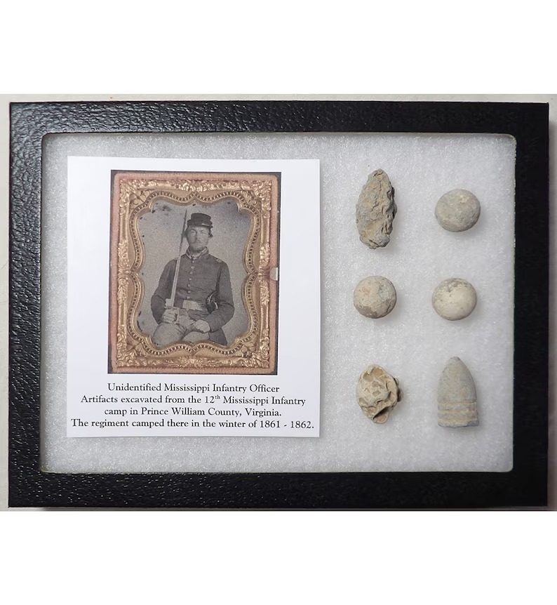 12th Mississippi - Occoquan Defense Line - Virginia - Civil War Relics